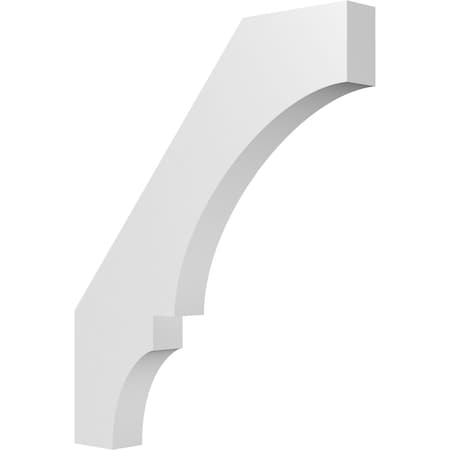 Ekena Millwork 3 1/2-in. W x 28-in. D x 34-in. H Balboa Architectural Grade PVC Knee Brace BRCP035X28X34BOA